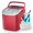 Red, variant on Simzlife 26 lbs/24H Countertop Ice Maker Machine, 9 Bullet-Shaped Ice in 6 Min, Auto-Cleaning