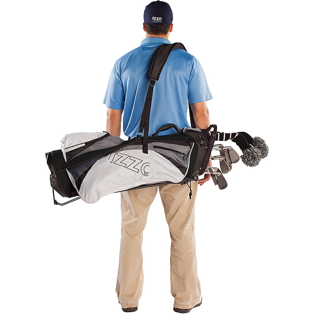 Izzo Golf Side Winder Bag Strap Black Bag/Cart Accessories New