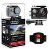AKASO 4K WIFI Sports Action Camera Ultra HD Waterproof DV Camcorder 12MP 170 Degree Wide Angle, Black (EK7000)