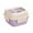 Purple, variant on Ohmyroo 27 Fl Oz Bento Lunch Box Pink Plastic Compartment Container Assisting Daily Meal Prep
