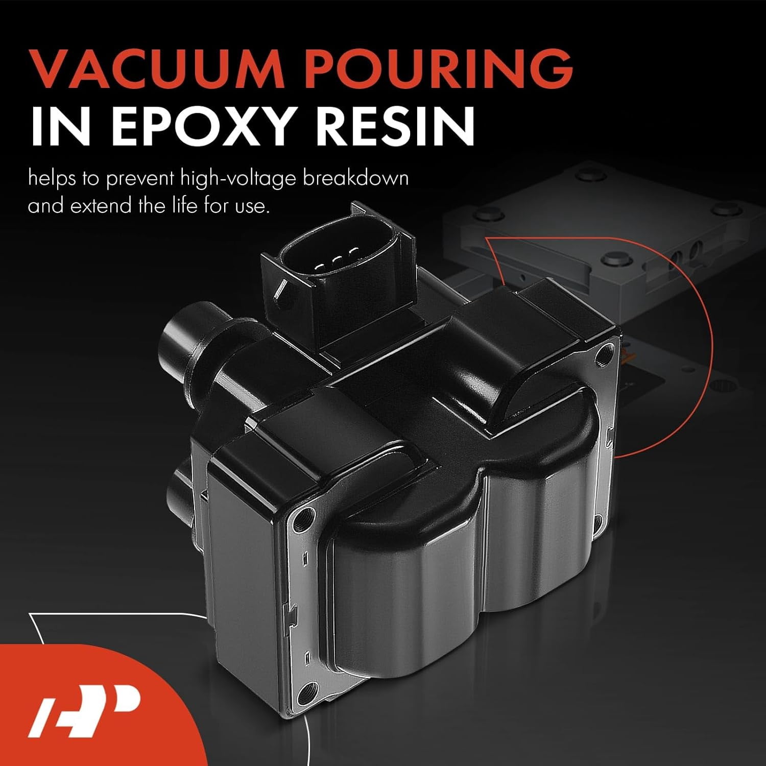 A-Premium Ignition Coil Pack Compatible with Ford F-150 F-250 1997-1999 Mustang Explorer Town Car Cougar Grand Marquis 1994-1997 4.6L 5.0L 2-PC Set
