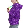 thumbnail image 2 of Haiem Purple Glitter for Women's Fashion Hoodies & Sweatshirts with Kangaroo Pocket,Hooded Sweatshirt with Eye-catching Drawstrings-Large, 2 of 7