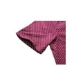 thumbnail image 5 of MODA NOVA Big & Tall Men's Short Sleeves Cotton Polka Dots Button up Shirt Burgundy 46, 5 of 6