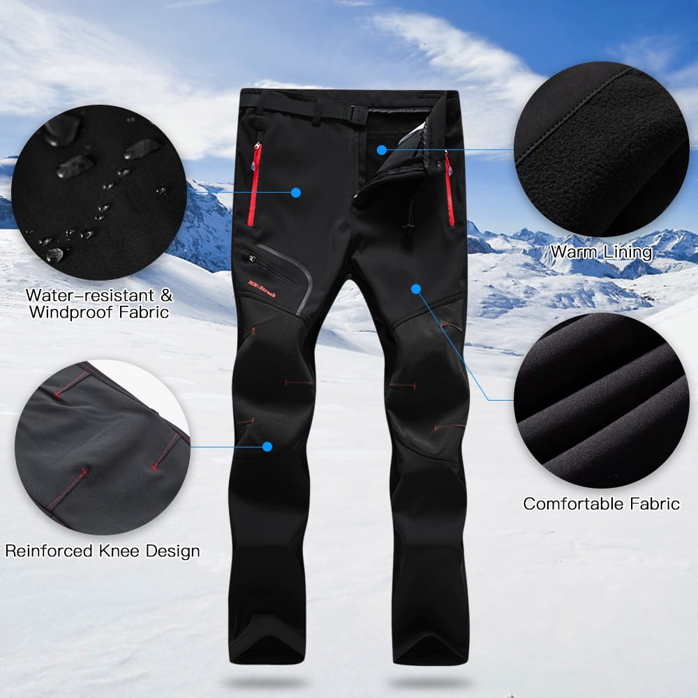 water resistant fleece lined pants