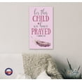 thumbnail image 2 of LifeSong Milestones Baptism Girls Nursery Blessing Sign Decor Wall Plaque 8.5x16 - For This Child (Pink), 2 of 2
