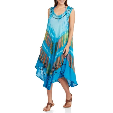 IN GEAR In Gear Women s Swim Tie Dye Umbrella Cover Up IN GEAR In Gear Women s Swim Tie Dye Umbrella Cover Up