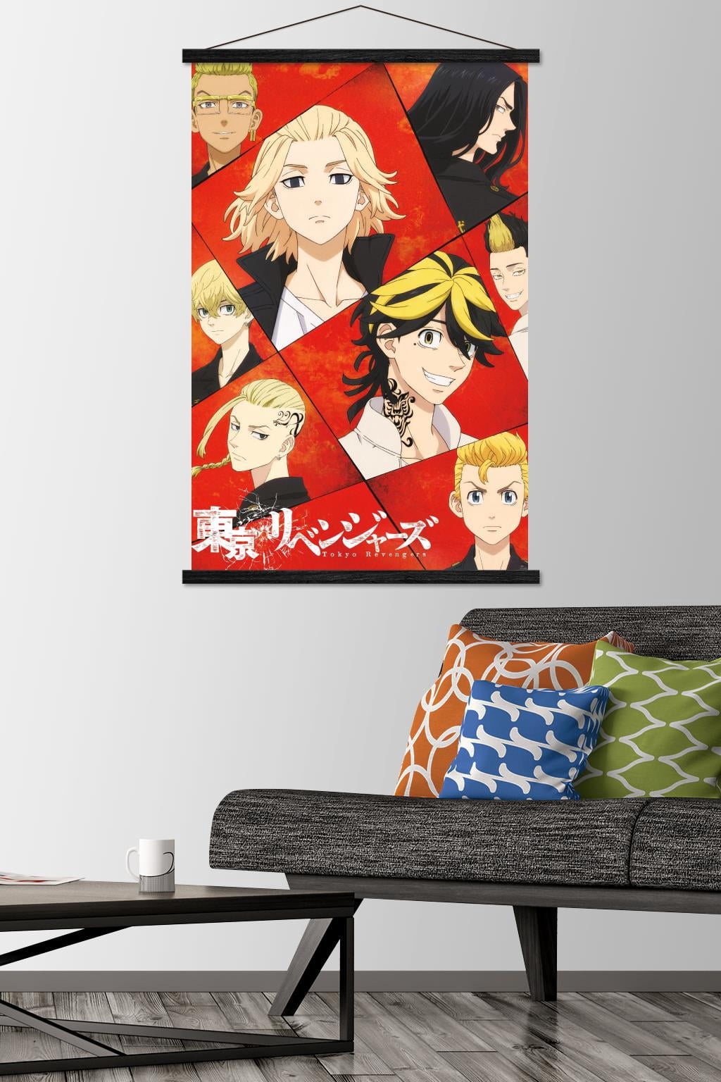 Tokyo Revengers – Key Visual Wall Poster with Magnetic Frame, 22.375" x 34"