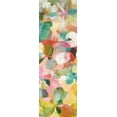 thumbnail image 2 of Nai, Danhui 11x24 White Modern Wood Framed Museum Art Print Titled - Happy Garden II, 2 of 4