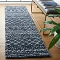 thumbnail image 2 of SAFAVIEH Arizona Teagan Geometric Shag Runner Rug, Slate Blue/Ivory, 2'3" x 8', 2 of 8