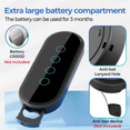 thumbnail image 4 of 2X Smart Home New 433mhz 4 Key Ev1527 Coding Key Remote Control Switch Rf Transmitter Wireless Remote Control Black, 4 of 5