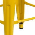 Flash Furniture 24" High Backless Yellow Metal Counter Height Stool