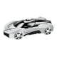 thumbnail image 2 of Soporte para teléfono para modelo de coche, forma deportiva, antideslizante, giratorio de 360 °, consola central, soporte para teléfono para oficina, hogar, plateado, 2 of 5