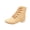 W-382 Beige, variant on W-382 Black Ladies High Top Canvas Dance Footwear Yoga Ballet Booties For Women Adult Practice Stylish Wear