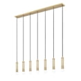 thumbnail image 5 of Z-Lite Stari 7 Light Linear Chandelier in Modern Gold color, Steel frame, 5 of 8