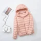 thumbnail image 1 of Chaqueta de plumón de pato para mujer, abrigo corto ajustado con capucha, color blanco cálido, talla grande 5XL, 6XL, 7XL, otoño e invierno, 2023, 1 of 5