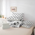 thumbnail image 6 of Erosebridal Football Sport Theme 7-Piece Twin Bedding Sets,Soccer Ball Games Bedding Comforter Set For Kids Girls,Reversible lightgray, 6 of 7