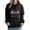 Black, variant on Edvintorg Hoodies for Women Fashion Christmas Printed Casual Long Sleeve Pullover Top Fall Winter Hooded Sweatshirt with Pocket