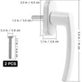 thumbnail image 4 of Zk: manija de puerta y ventana de PVC, blanca, 4 of 5
