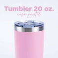 thumbnail image 3 of Vaso Térmico NORDAY 20oz 600ml Rosa claro 20oz 600ml, 3 of 6