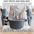 thumbnail image 5 of Placemats 1 Pack, Spring Gray Eucalyptus Woven Placemat, Linen Place Mats for Kitchen/Dining Tables, Summer Botanical Leaf Country Washable Table Mats for Party, 5 of 8