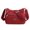 Red, variant on Women Lightweight Nylon Shoulder Bag,Multi Compartment Large Capacity,Adjustable Strap,Scratch Resistant Soft Leather,Elegant Fashion Design,Daily Work Shopping Travel Ladies Crossbody Bag