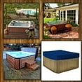 thumbnail image 6 of Hot Tub Cover/Spa Cover 18 Oz Waterproof - 100% Weather Resistant Outdoor Square Spa Cover with Elastic for Snug Fit (14" H x 90" W x 90" D, Blue), 6 of 7