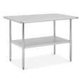 thumbnail image 1 of Stainless Steel Table for Prep Work 30"x48" NSF Commercial Metal Worktable Adjustable Height Leveling Feet Extra Strength Kitchen Storage Rack for Restaurant Warehouse, 1 of 9