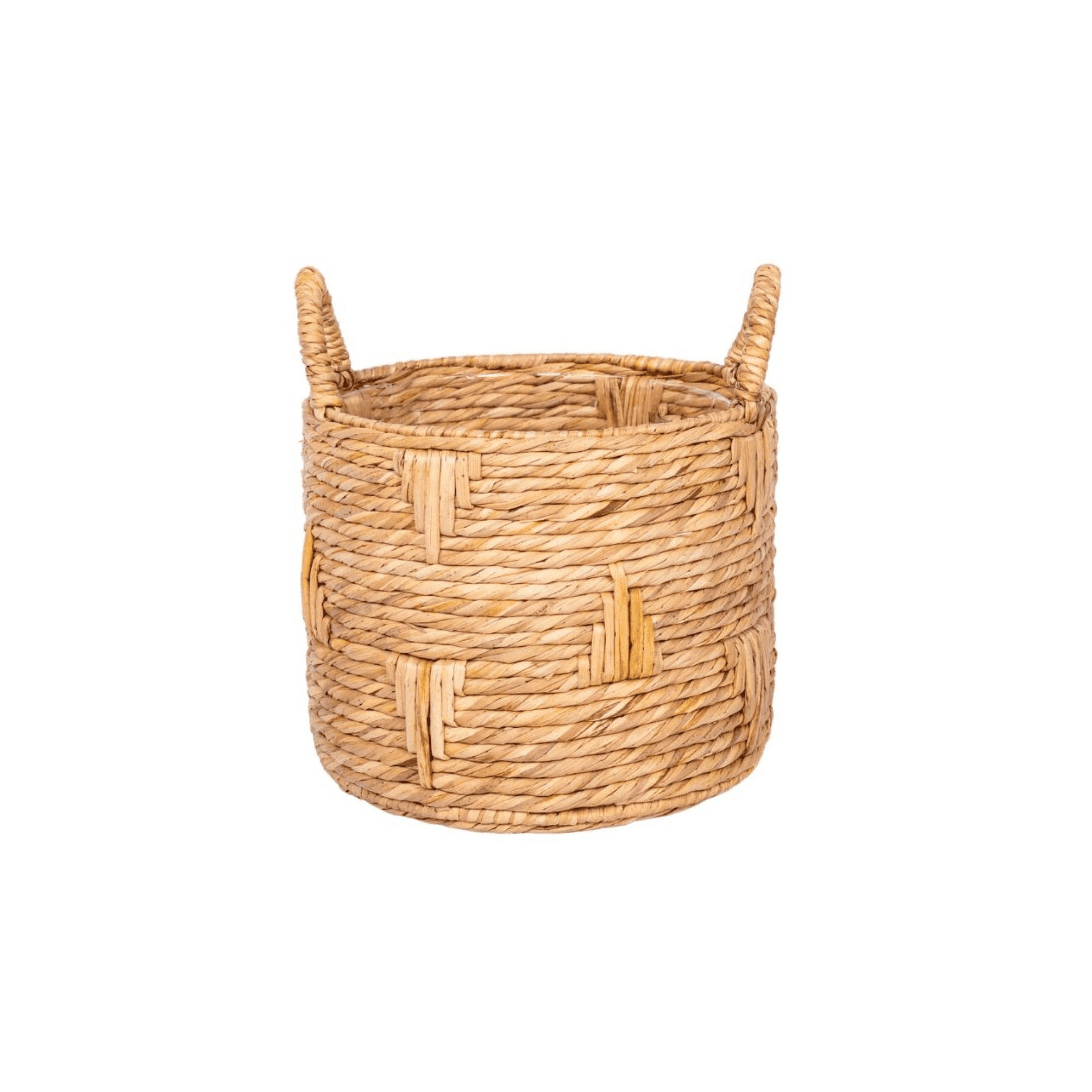Better Homes & Gardens Athena 12" Round Bulrush Basket Planter