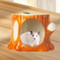 thumbnail image 3 of Ceramic Hamster House, hábitat de hámster, al aire libre, verano, hámster cabaña cueva de animales pequeños para ratas ratón chinchilla ardilla hurón L, 3 of 8