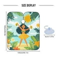 thumbnail image 4 of JSTEL Hawaii Hula Dancing Palm Leaves Waterproof Barber Cape for Men Women Beard Shaving Bib Apron Professional Hair Cutting Cloth, 65 x 55 inch, 4 of 6