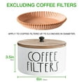 thumbnail image 3 of MOQIN ‌Wooden Coffee Filter Holder with Lid - Rustic Farmhouse Coffee Bar Decor Organizer, Storage Container for 8-12 Filters, Waterproof Basket Dispenser for Kitchen Countertop Accessories‌, 3 of 8