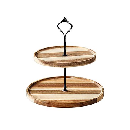 

Dessert Cake Stand Snacks Cupcake Stand Save Space Vegetables Container Party Decoration - 2 Tier L