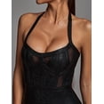 thumbnail image 4 of Vestido de noche Bella Barnett Halter Bodycon sin espalda negro, 4 of 5