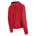thumbnail image 3 of Women's New Era Scarlet San Francisco 49ers Boxy Pullover Hoodie, 3 of 5