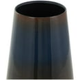 thumbnail image 4 of DecMode 12" Ombre Blue Metal Vase with Brown Accents, 4 of 10