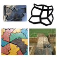 thumbnail image 1 of 2x Molde de escalonamiento decorativo para piso de jardín de bricolaje Molde para exteriores que hace reutilizable Macarena Fabricación de moldes de pavimentación escalonada, 1 of 8