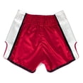 thumbnail image 2 of Pantalones cortos de boxeo para muay thai Fairtex BS1704 rojo/blanco (L), 2 of 8