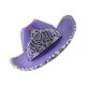 thumbnail image 5 of Sombrero de vaquero Zulema con tiara púrpura, 5 of 8