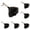 Black 6PCS, variant on Natural Fluffy Feather Duster With Wooden Handle Dust Brush