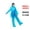 Sky-blue, variant on Raindrops Sky Disposable Rain Poncho with Hood, Lightweight Plastic for Outdoor and Travel