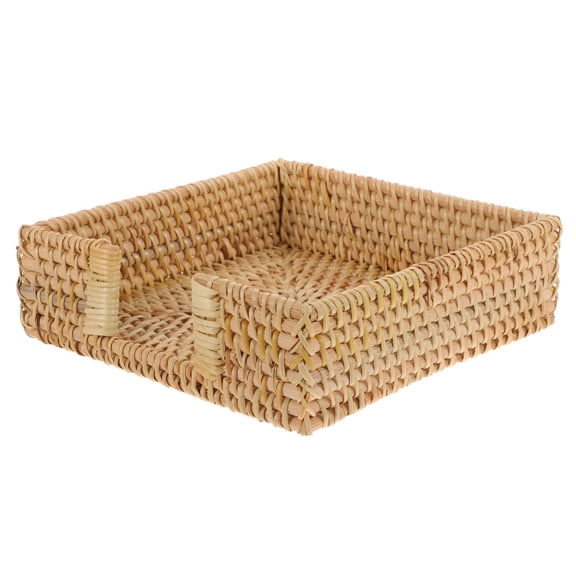 ACDANC 2026 New Light Brown Rattan Woven Napkin Holder Tray Tabletop Tissue Organizer for Decor for Dining Tables, Kitchens, Living Rooms, Parties, Home Decor, Coffee Tables