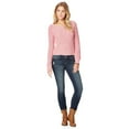 thumbnail image 3 of Aeropostale Womens Marled Knit Pullover Sweater, Pink, Juniors, X-Large, 3 of 3
