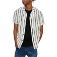 thumbnail image 1 of Elevenparis Chemise à Rayures pour Hommes, Blanche, Medium, 1 of 1