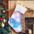 thumbnail image 5 of Coolnut 17.7 Inch Christmas Stockings, 1 PCS Drean Starry Sky Presonalized Large Stocking Sock for Family Holiday Xmas Party Decorations, 5 of 7