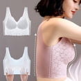 thumbnail image 2 of Sujetador deportivo de verano sin aros de acero con espalda sin costuras y parte superior alta de talla grande para chicas gorditas, 2 of 6