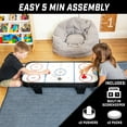 thumbnail image 6 of GoSports 40 Inch Table Top Air Hockey Game for Kids - AC Powered Motor- Black, 6 of 7