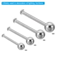 thumbnail image 4 of Uxcell M5x16mm Ball Nuts Knob, 2 Pcs Female Thread 304 Stainless Steel Round Blind Hole Screw Cap Cover, Silver, 4 of 6