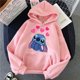 thumbnail image 3 of Sudaderas con capucha de Disney Stitch para mujer, sudadera Harajuku de los 90, ropa de calle de Manga, Unisex, 3 of 5
