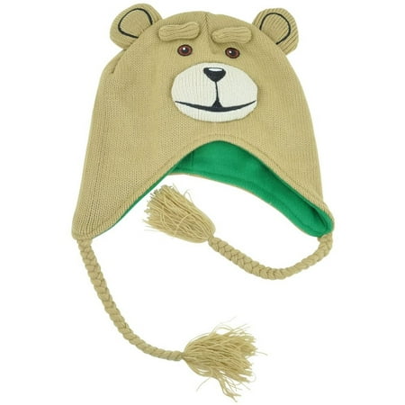 Ted The Comedy Movie Bear Laplander Big Head Peruvian Beanie Knit Fleece Hat