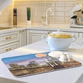 thumbnail image 6 of Dish Drying Mat New York Brooklyn Bridge Kitchen Dish Pads Super Absorbent Microfiber Dish Drying Rack Pads Safe Heat-resistant Kitchen Counter Mat,18x24 Inch, 6 of 7